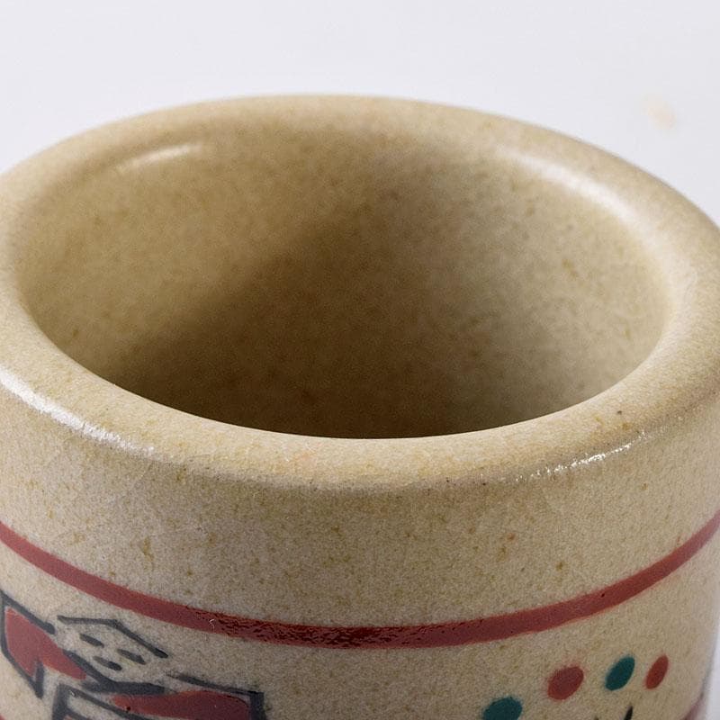 茶道具　赤膚焼　赤膚山元窯　七代　古瀬堯三昨　奈良絵　蓋置　共布共箱　V8206