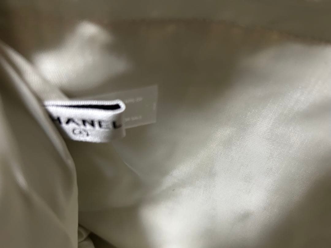 シャネル　ビューティーバッグ　ノベルティ　 ツィード　スパンコール　ブルー