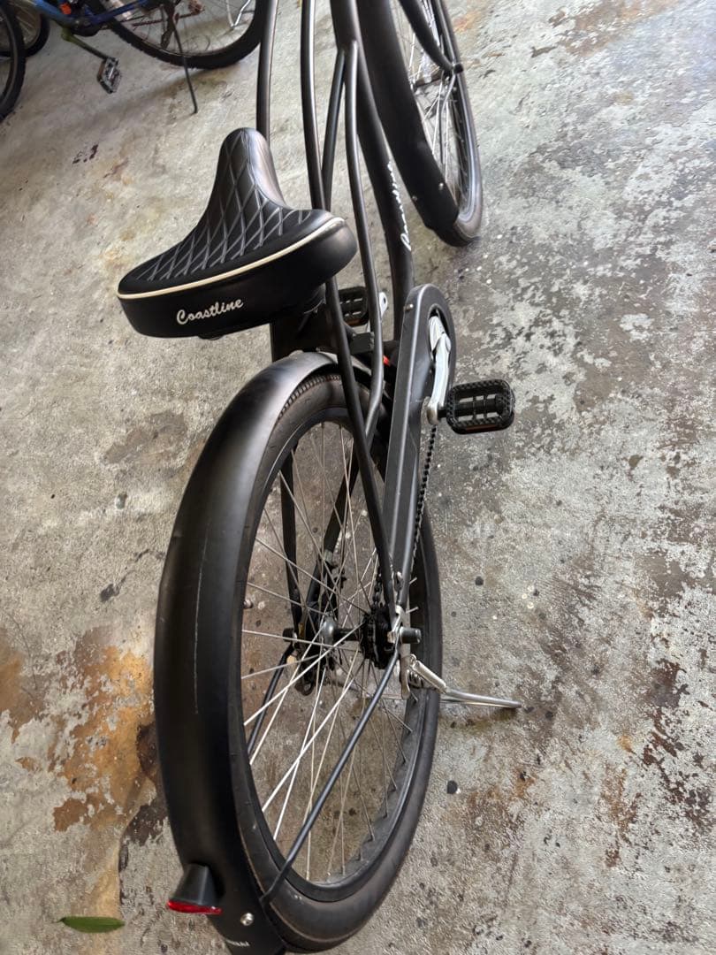 [引き取り限定］フロントバスケット付きシティサイクル　コーストライン