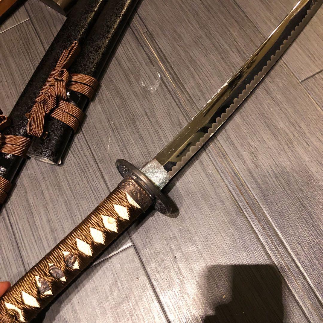 本格模造刀　居合刀　 セット　太刀　脇差　大小セット　茶拵え