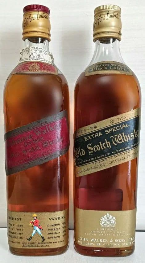 オールドボトル ジョニーウォーカー 760ml 2本セット 70年代 古酒