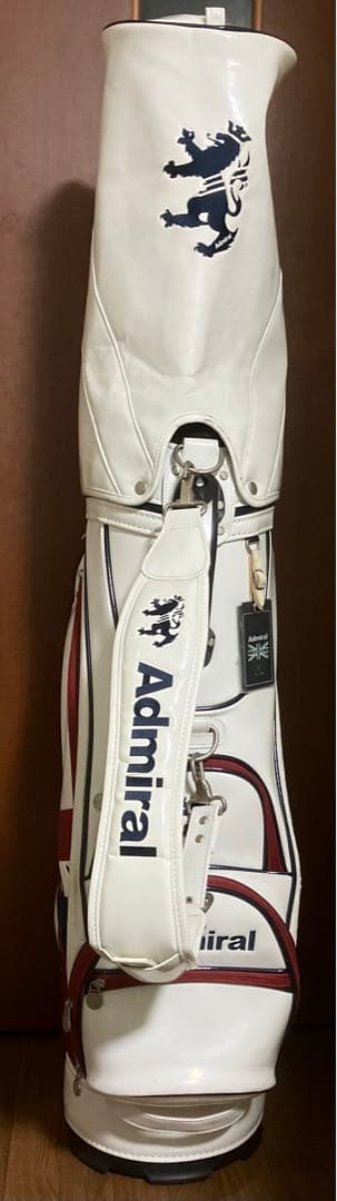 Admiral キャディバッグ ホワイト/レッド