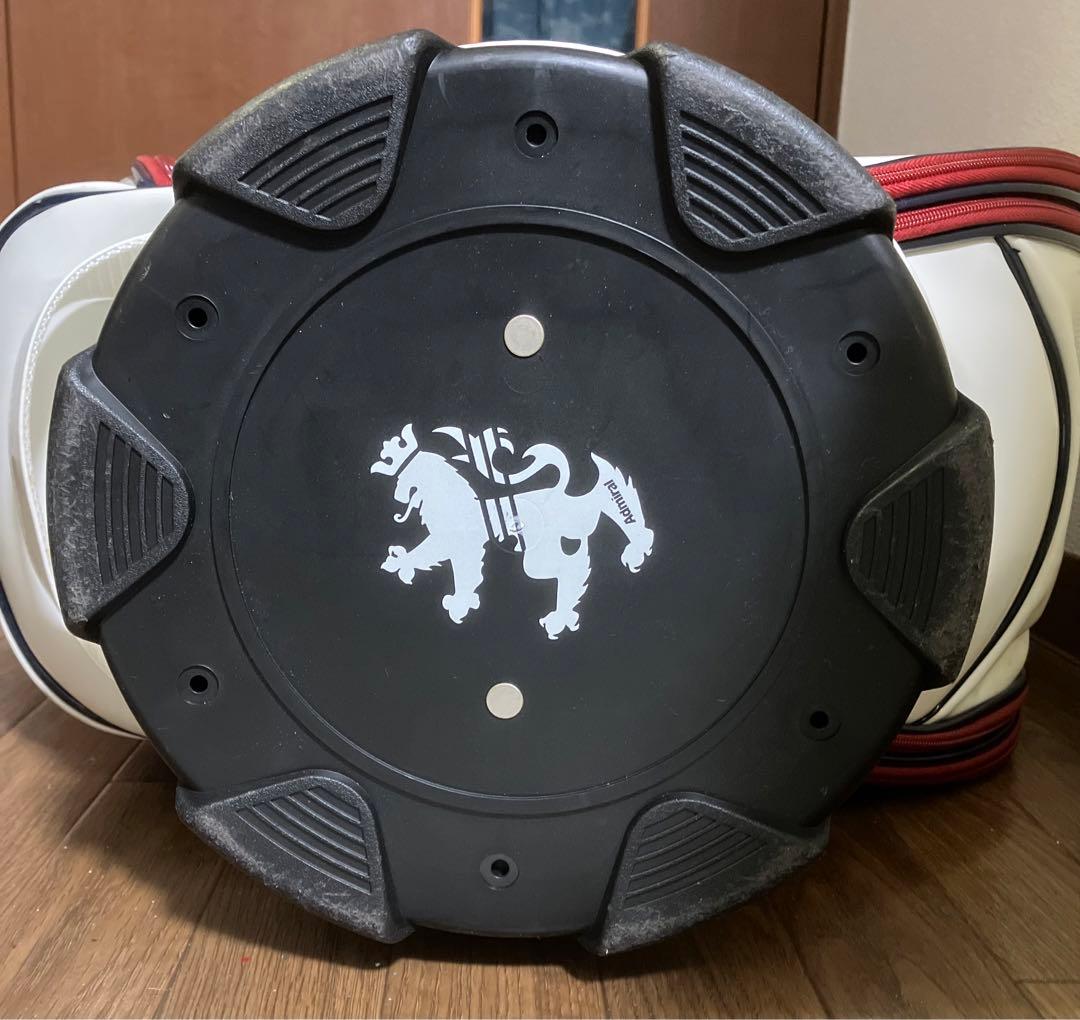 Admiral キャディバッグ ホワイト/レッド