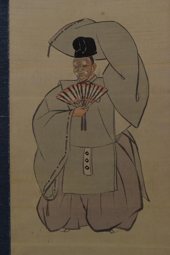 【真作】八尾春堂/三番叟図/三幅対/祝事人物図/掛軸☆宝船☆Z-699