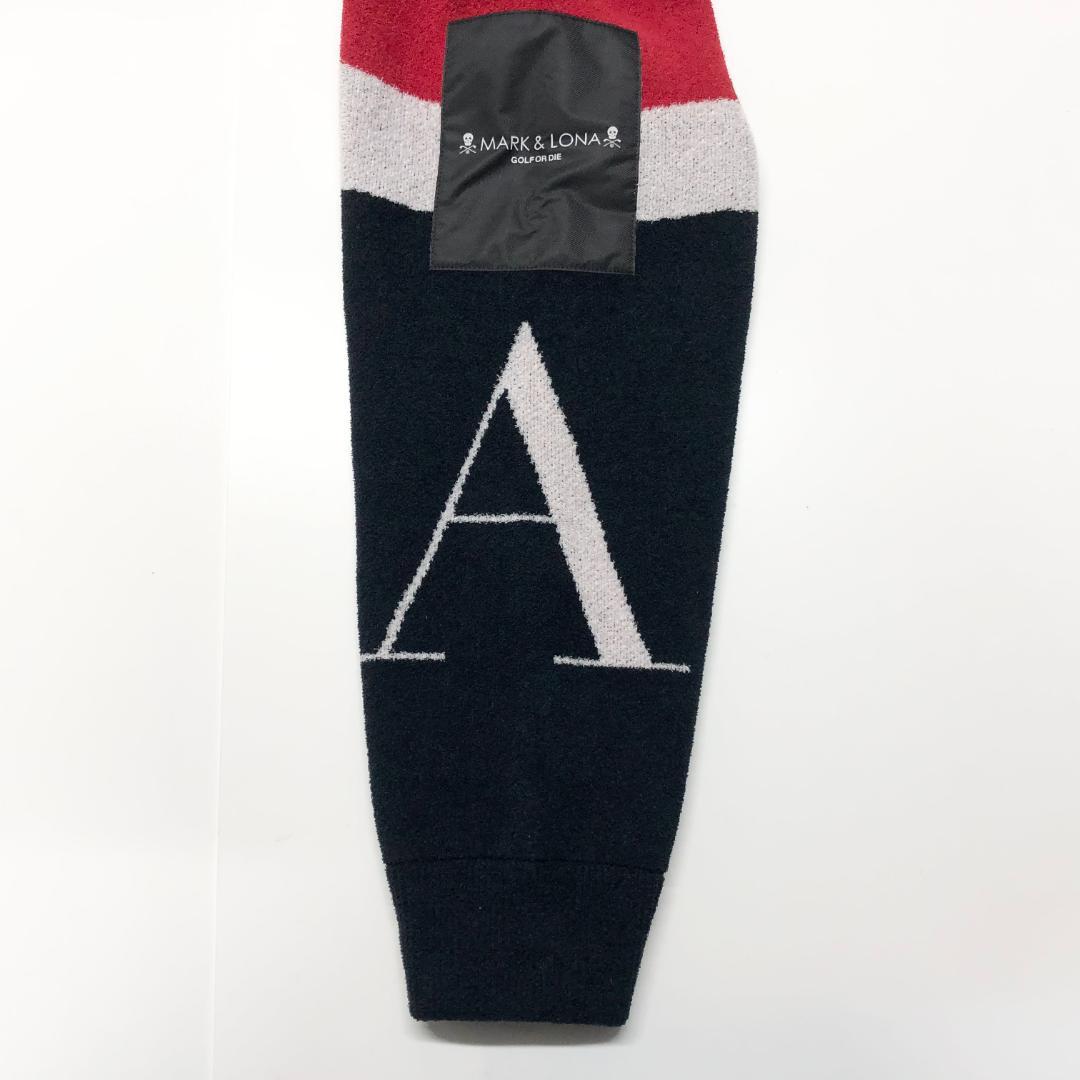 ○★訳有り新品未使用　MARK&LONA　ブランドロゴニットパーカー　50　黒