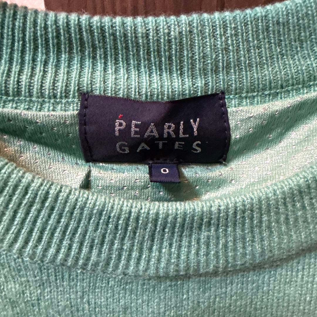 PEARLY GATES ミントグリーン ニット　セーター