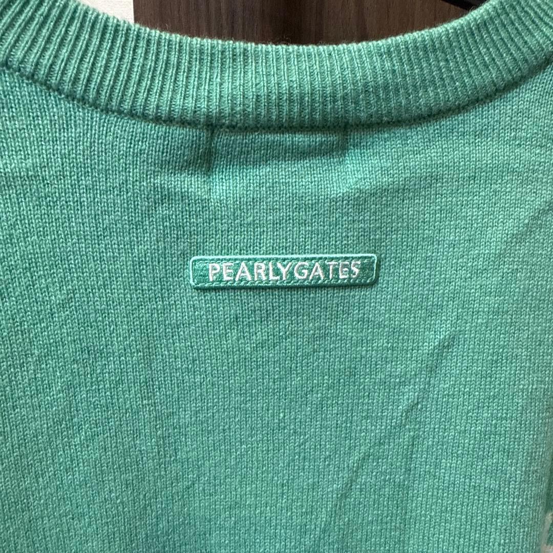 PEARLY GATES ミントグリーン ニット　セーター