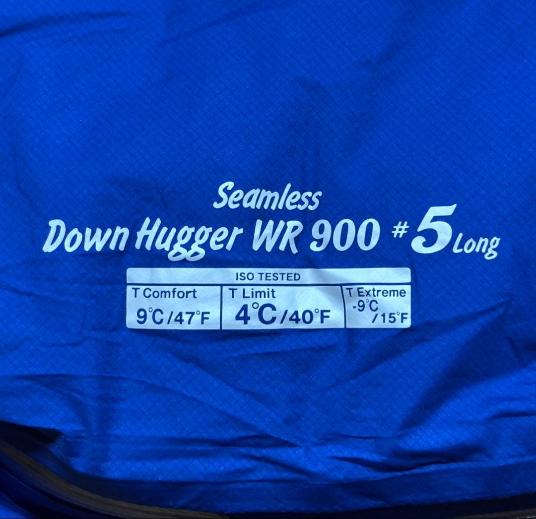 モンベル シームレスダウンハガー WR900 #5 ロング 寝袋 シュラフ