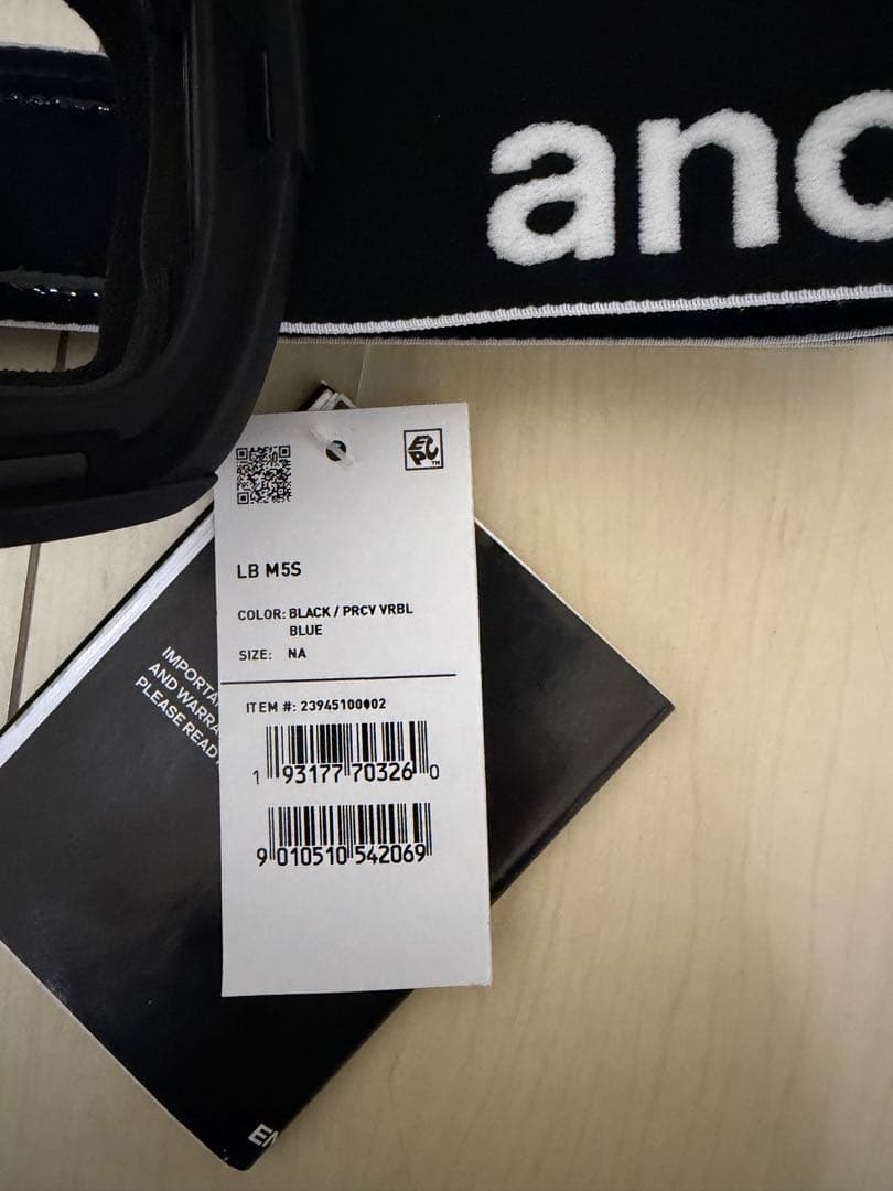 【未使用品】ANON M5S ローブリッジフィットゴーグル　フェイスマスク付