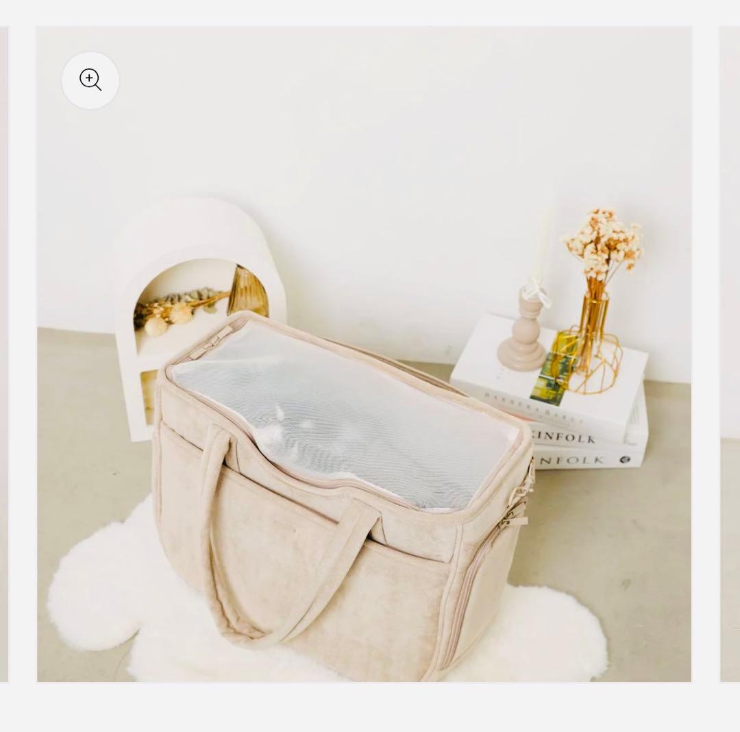 専用　モンシェリ　犬用キャリーバッグ ベージュ　monsheri