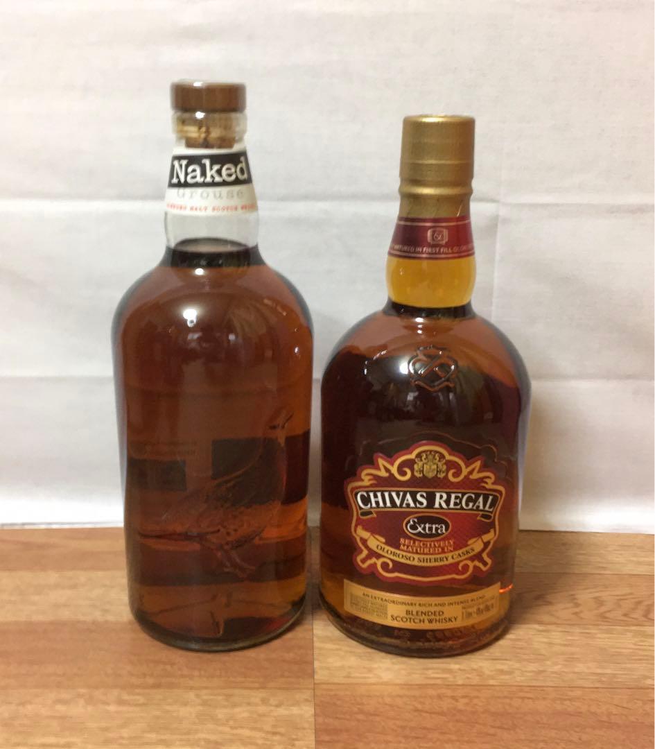 週末限定 終売品 ネイキッドグラウス&シーバスリーガル エクストラ 1L 2本