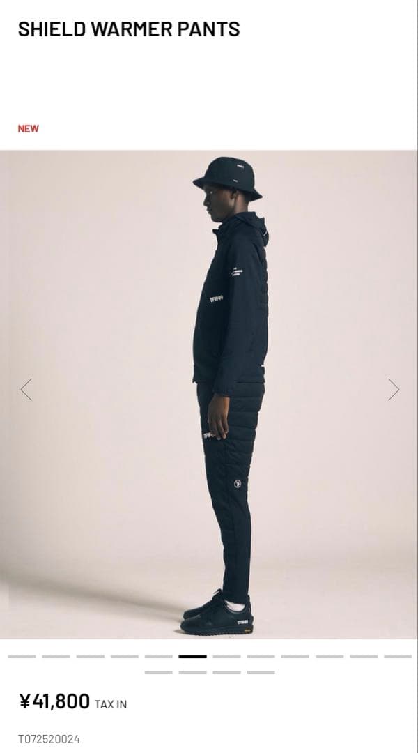TFW49 SHIFLD WARMER PANTS サイズM 黒　サンプル品