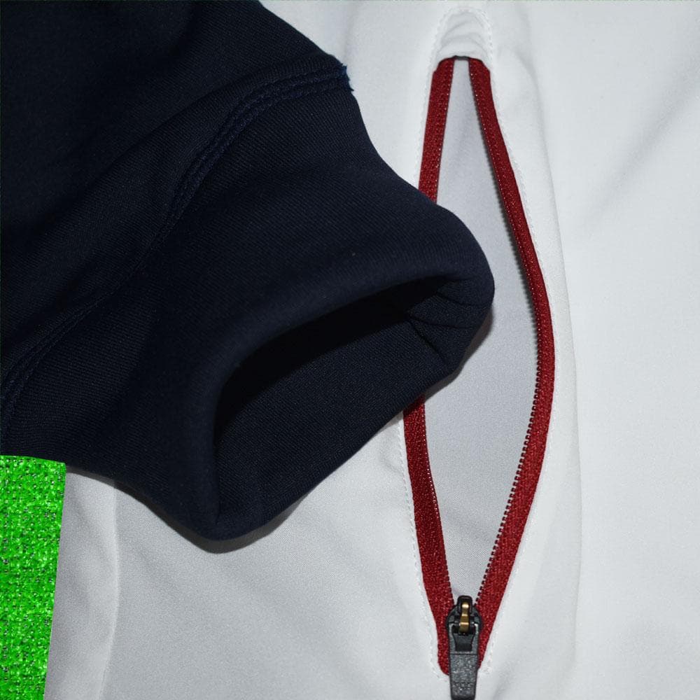 クランク/ ゴルフ ストレッチジャケット【ホワイト/ネイビー/L】新品！