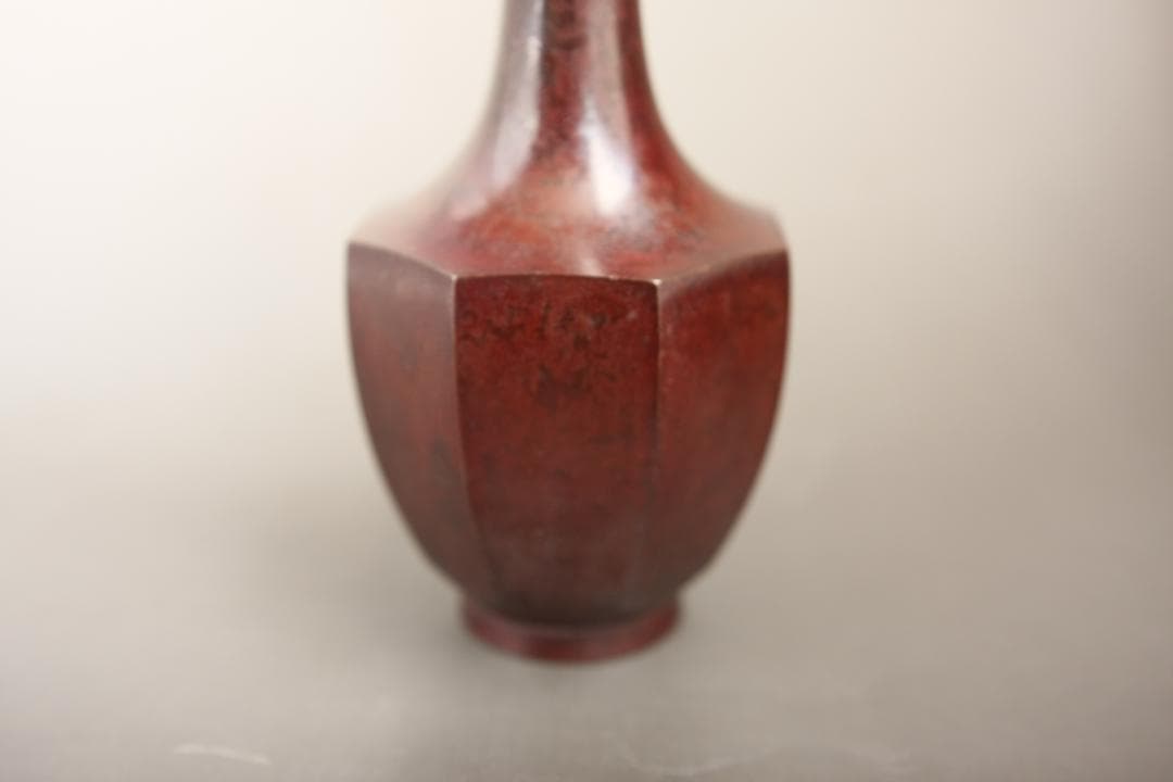 鶴首花入れ　金属製 茶道具