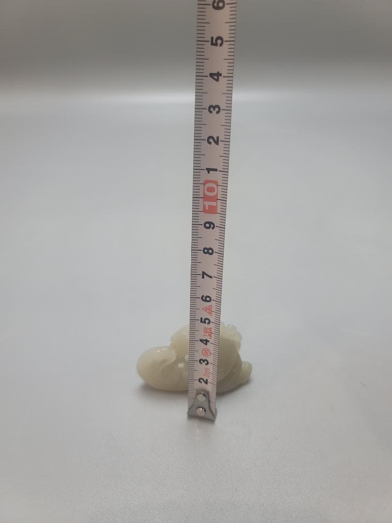 中国　 　人物刻　 和田玉 白玉 童子 細密彫