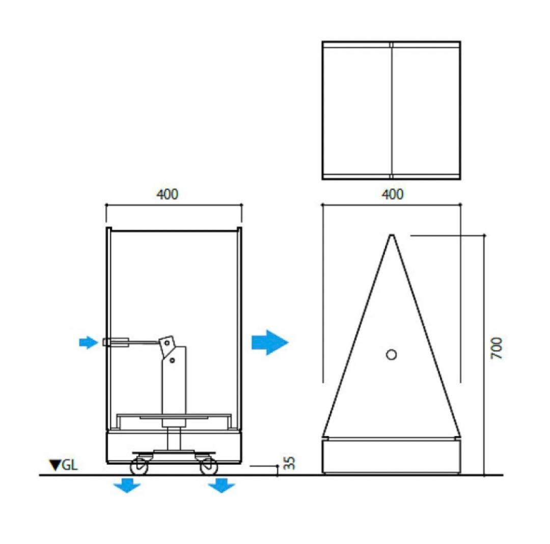 領収書発行可能 新品ヒガノ ムーブサインパネル PMB-102H-MS ムーブ型