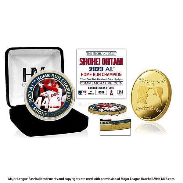 エンゼルス大谷翔平選手 44号 2023 AL HR王獲得記念 ゴールド