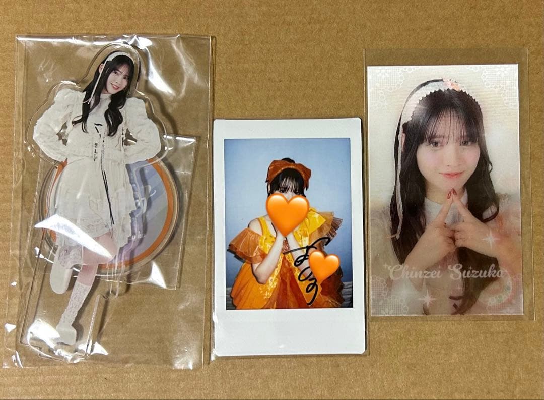 み*い様 FRUITZIPPER 鎮西寿々歌 チェキ 直筆サイン入り アクスタ