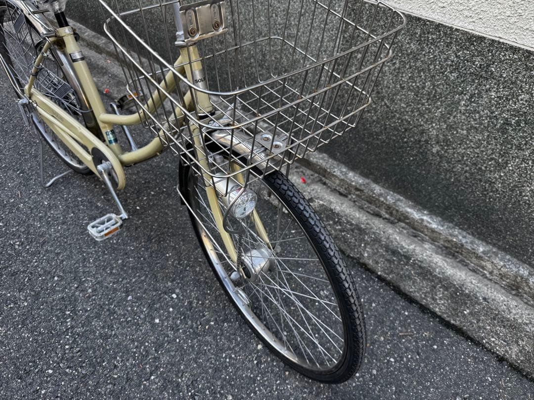 358番　全車両格安販売‼️ 26インチ　オートライト　シティサイクルママチャリ