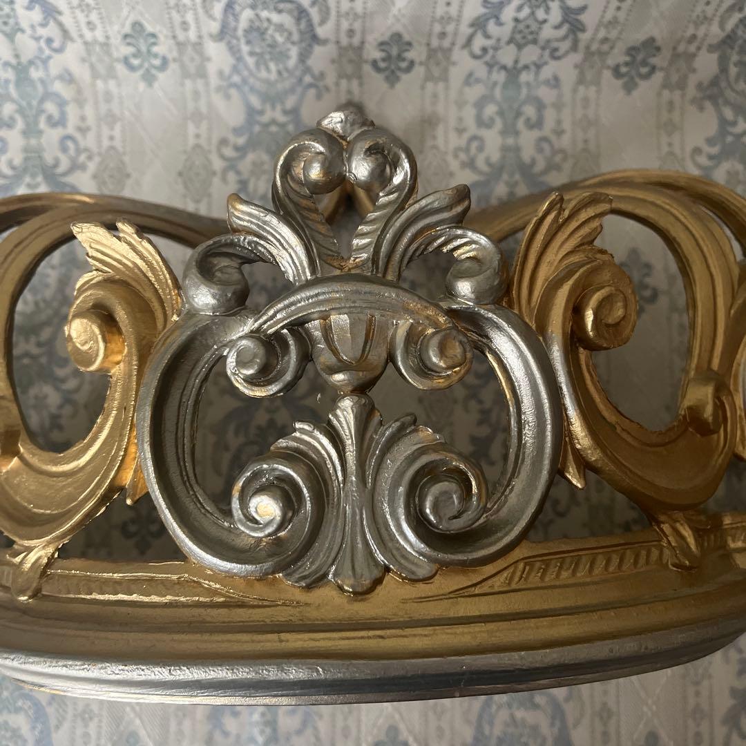 イタリア製 壁掛けコンソール① ウォールシェルフ ロココ調 アンティーク金色