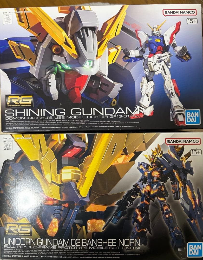 【未組立】ガンプラRG 2体セット