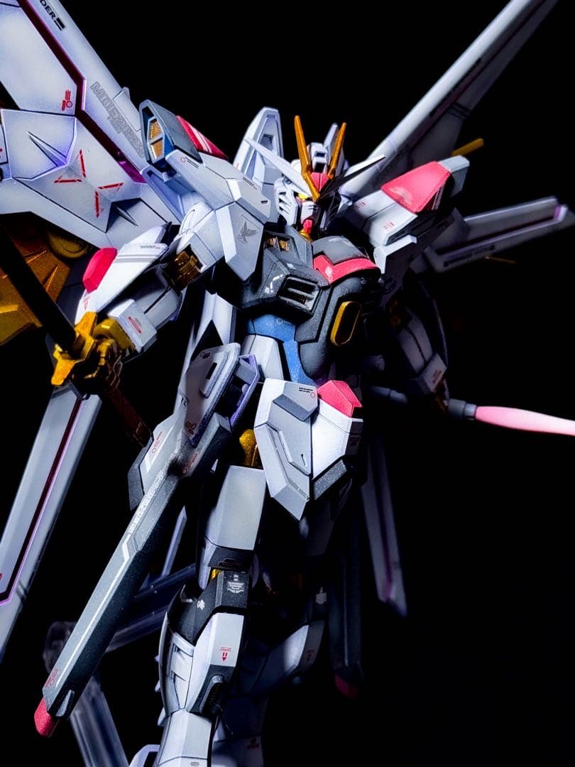 HG マイティーストライクフリーダムガンダム グラデーション塗装 塗装済み完成品
