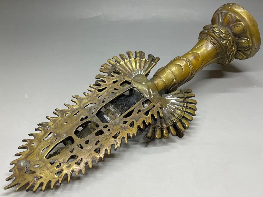 十一面千手千眼観世音菩薩　黄銅　病気平癒　延命長寿　開運　良縁　C2994