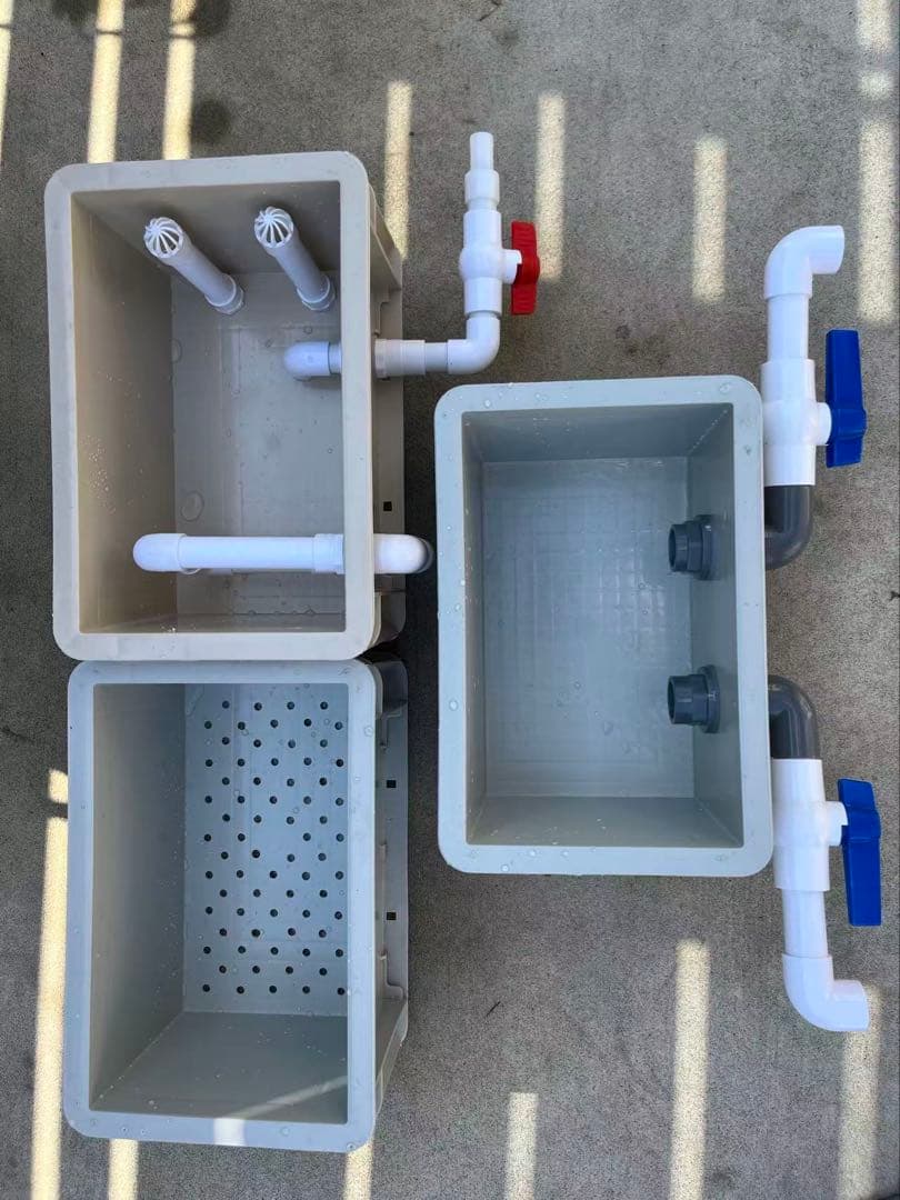 25w水中ポンプ付き　沈殿物理生物一体型濾過槽　アクアリウム外部式濾過装置器