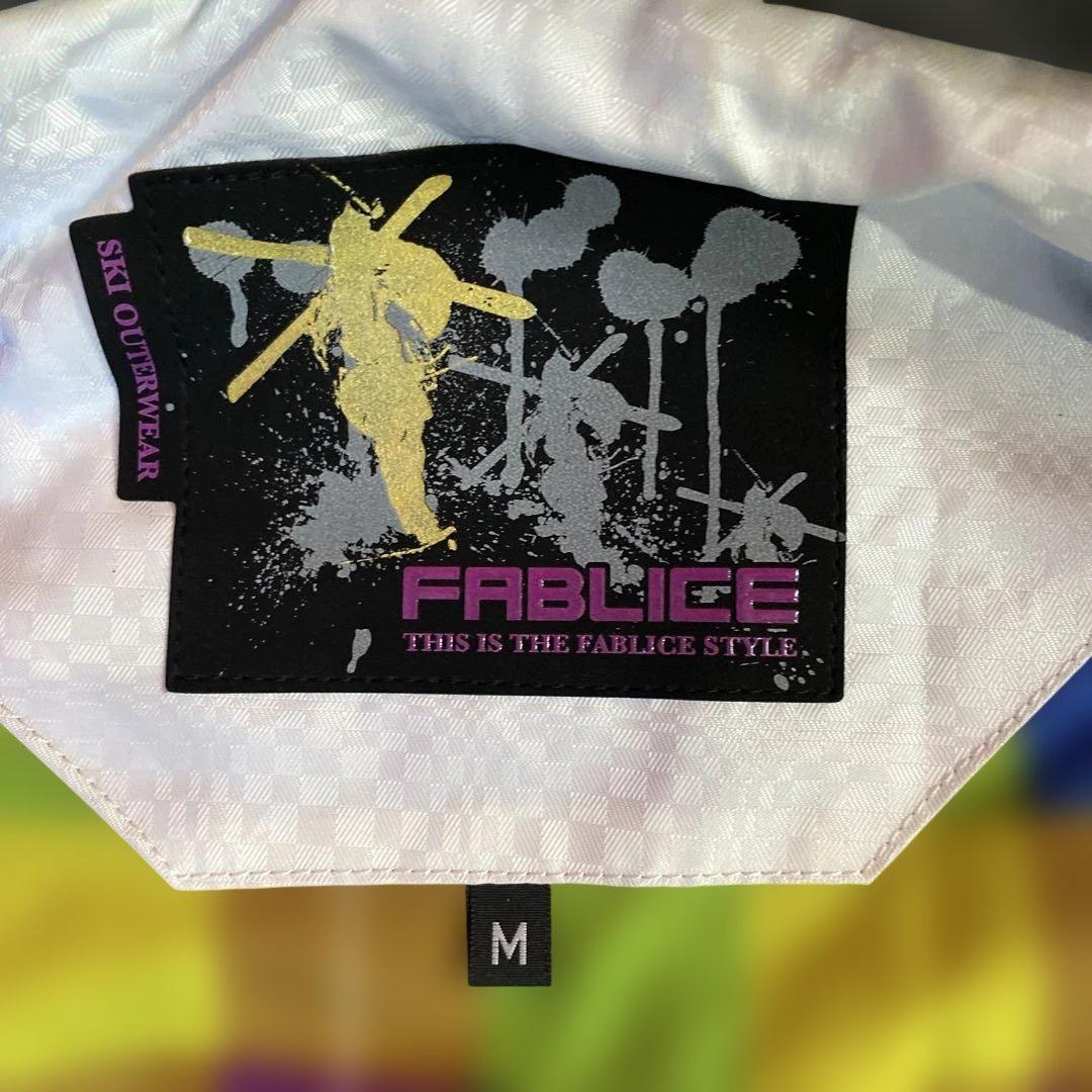 FABLICRICE スキーウェア スノボウェア 上下 白✖️赤 Mサイズ