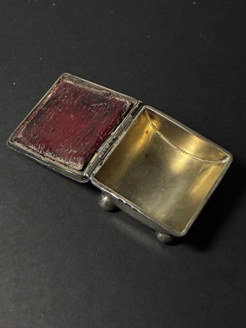 1903–1904年 英国製 純銀 小物入れ スターリングシルバー アンティーク