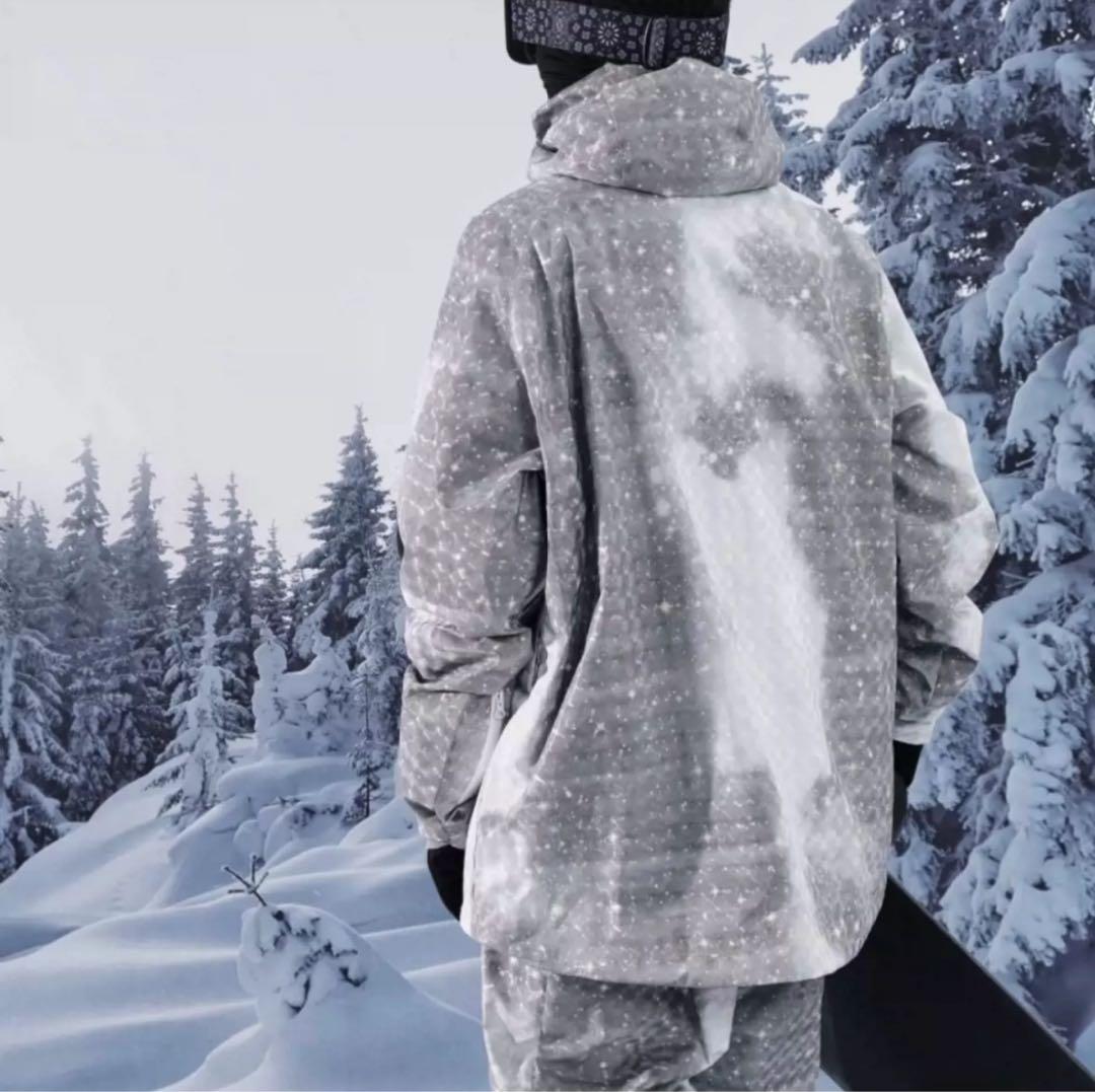 スノーボードウェア グレー/ホワイト 迷彩