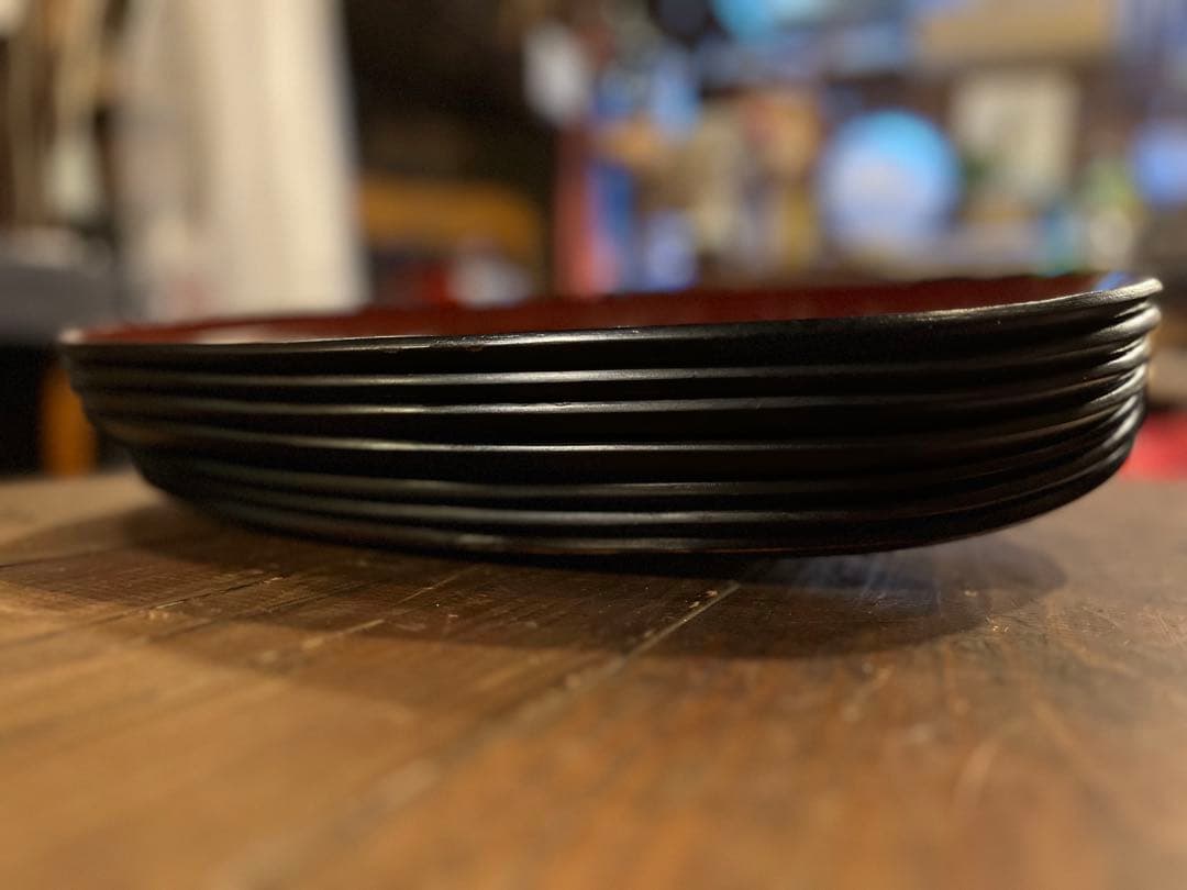 漆塗り　漆器　7枚セット　お盆　トレー