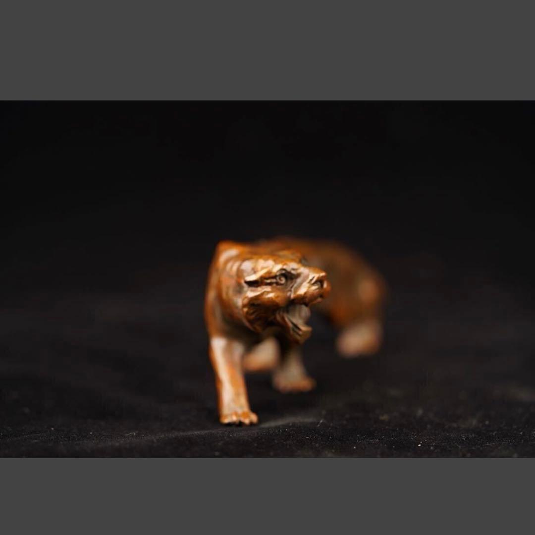 中国 古美術 瑞獣 置物 トラ