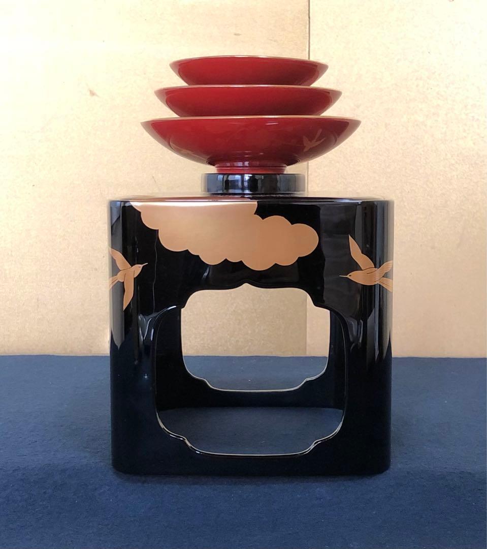 割引❗️《レ》輪島塗 蒔絵付 屠蘇器 漆光堂造 木製漆器 共箱 251110う5