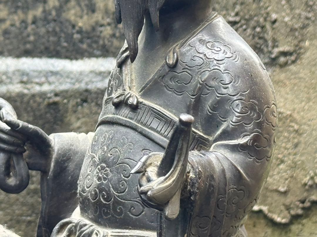 ‼️最後の値段‼️リサイクルFORT必見‼️4/14⑨‼️唐人乗り支那馬図‼️銅製香炉‼️