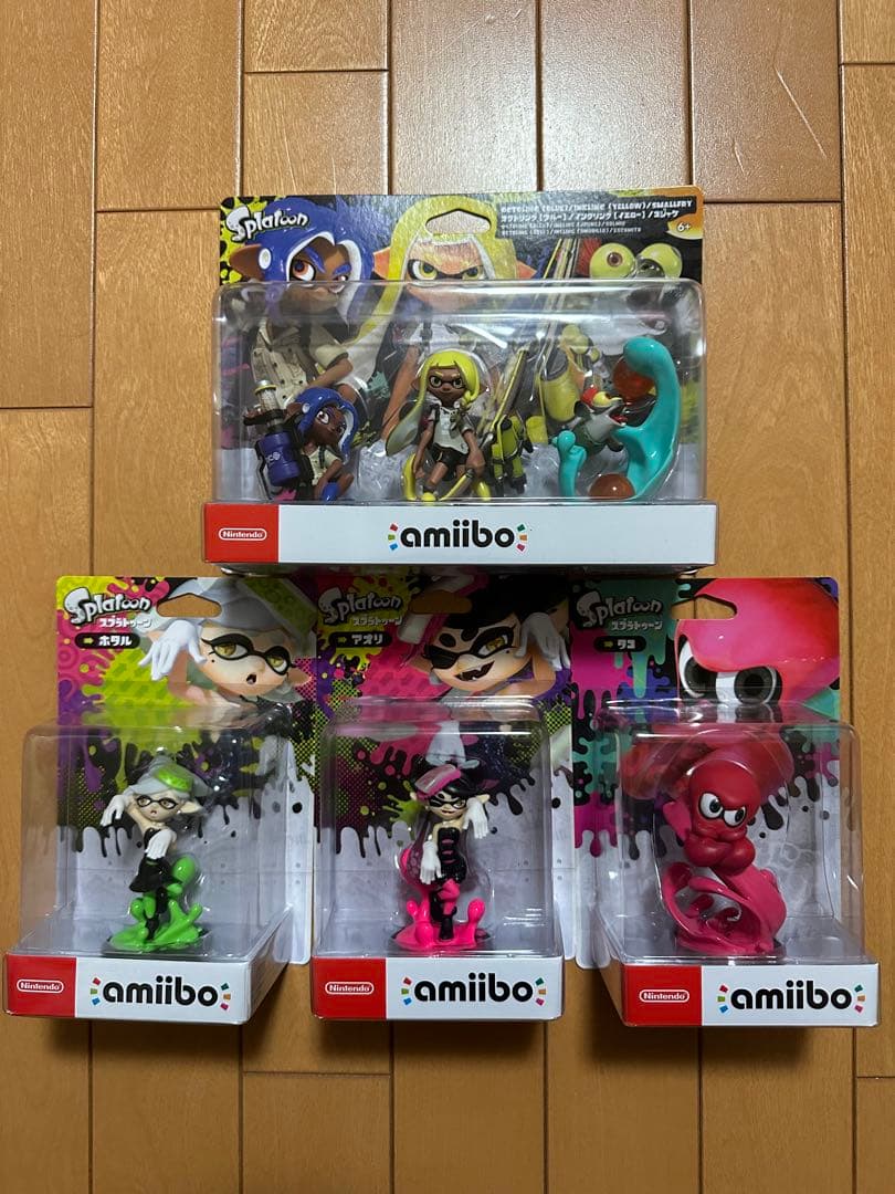 新品未開封　スプラトゥーン amiibo タコ アオリ ホタル トリプルセット