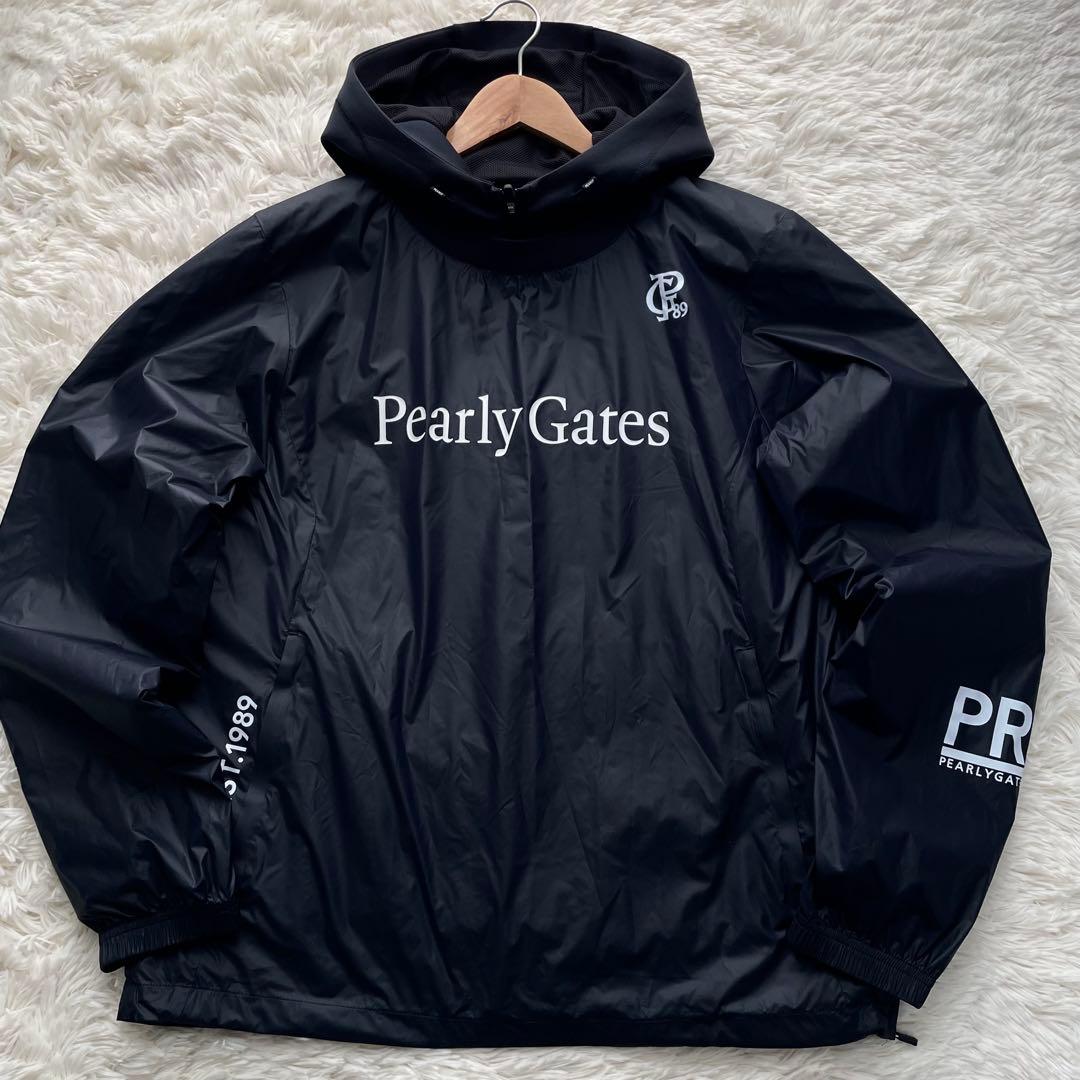 極美品✨パーリーゲイツ　24年製　ツインスニード　セット　ロゴプリント　黒　L