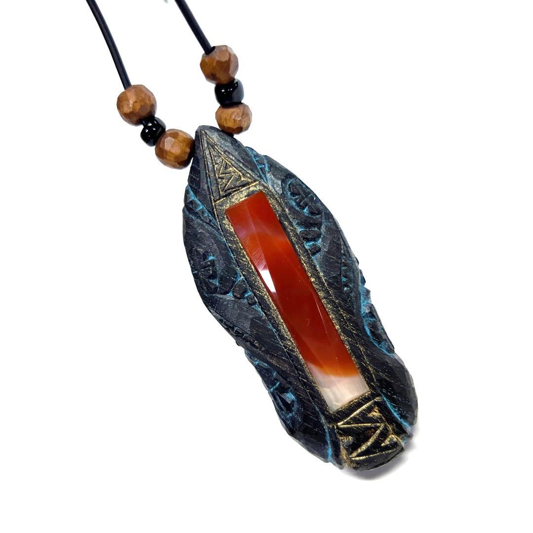 アイヌコタン　西田智三さん　ドルフィン　イルカ　天然石　フローライト蛍石　縞瑪瑙