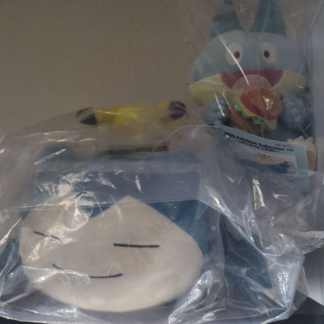 一番くじポケモン　ぬいぐるみ　カビゴン＆ピカチュウ　ゴンベ　まとめ売り