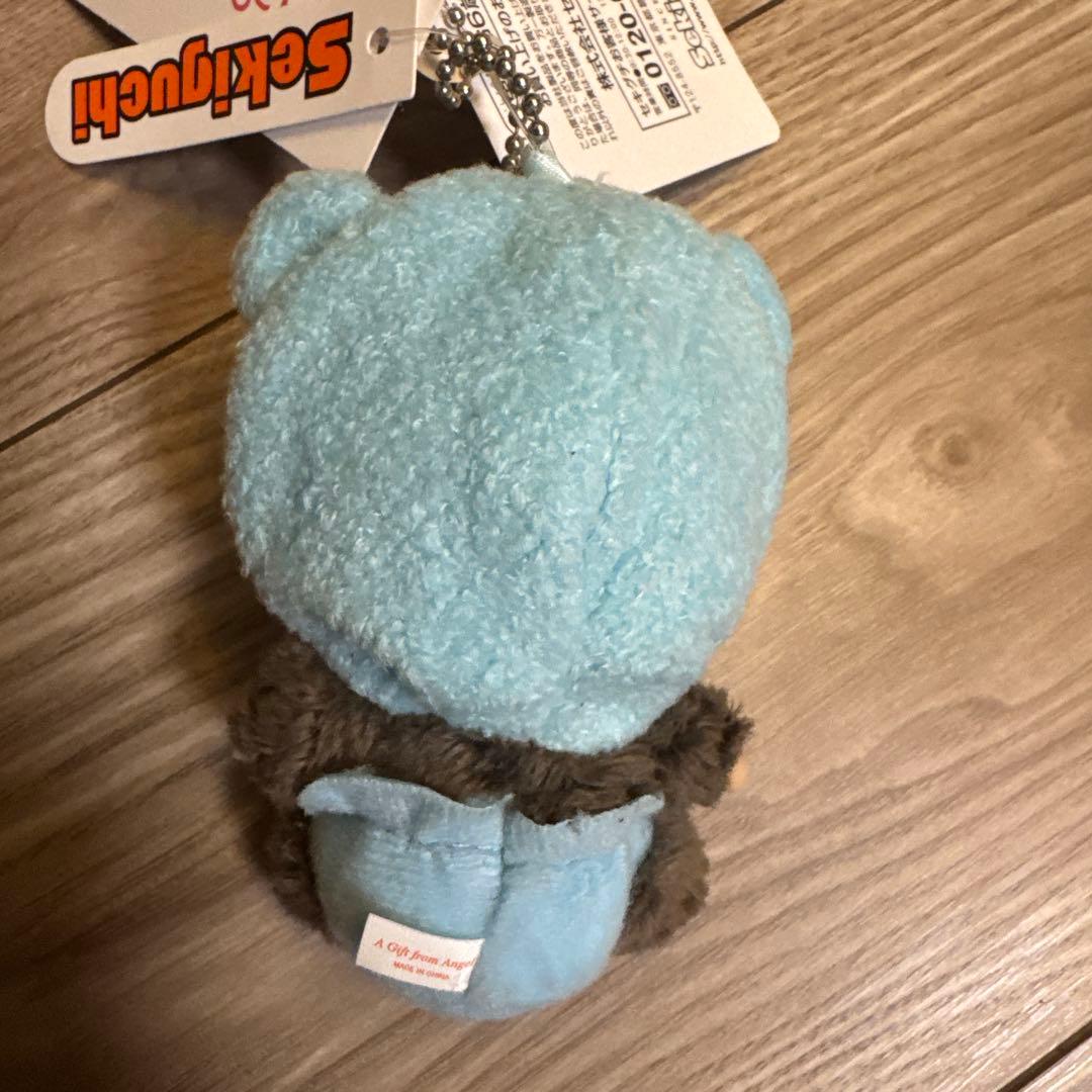 アニマルベビチッチ顔でかキーチェーンねこ.くま2個セット