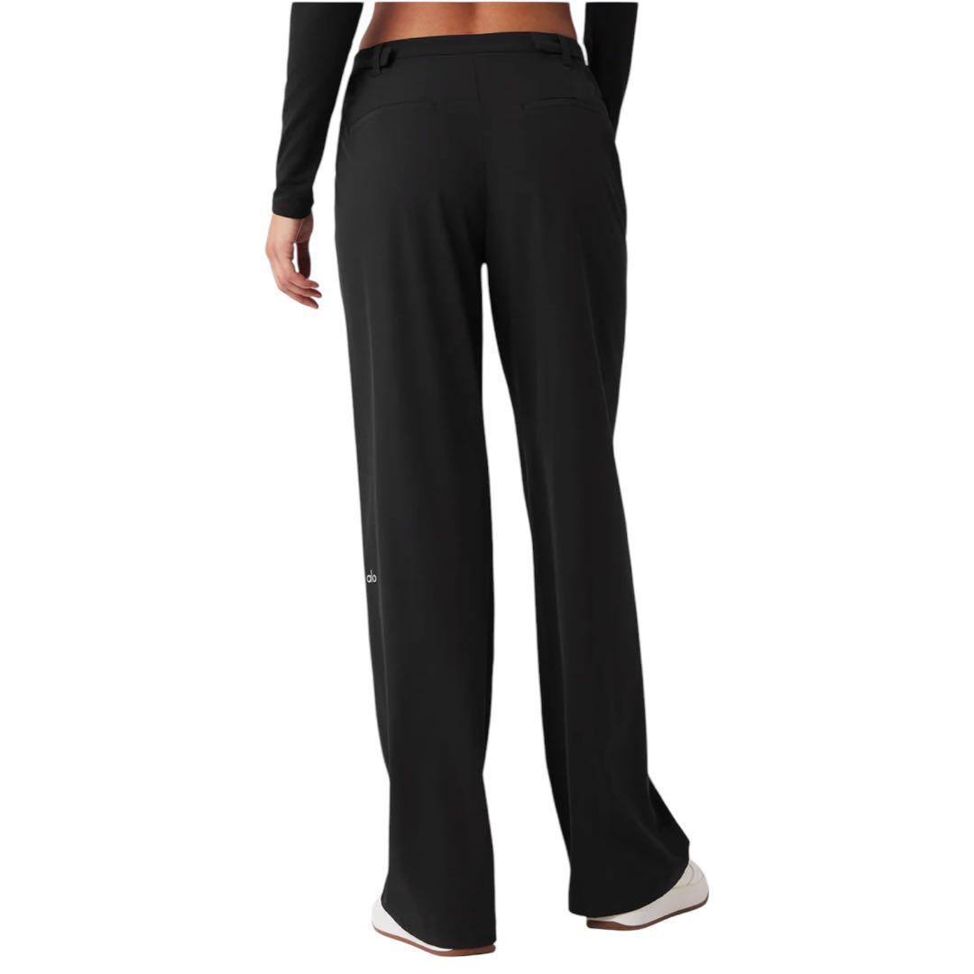 ALO Yogaミッドライズ ショーダウン トラウザー ブラック　S