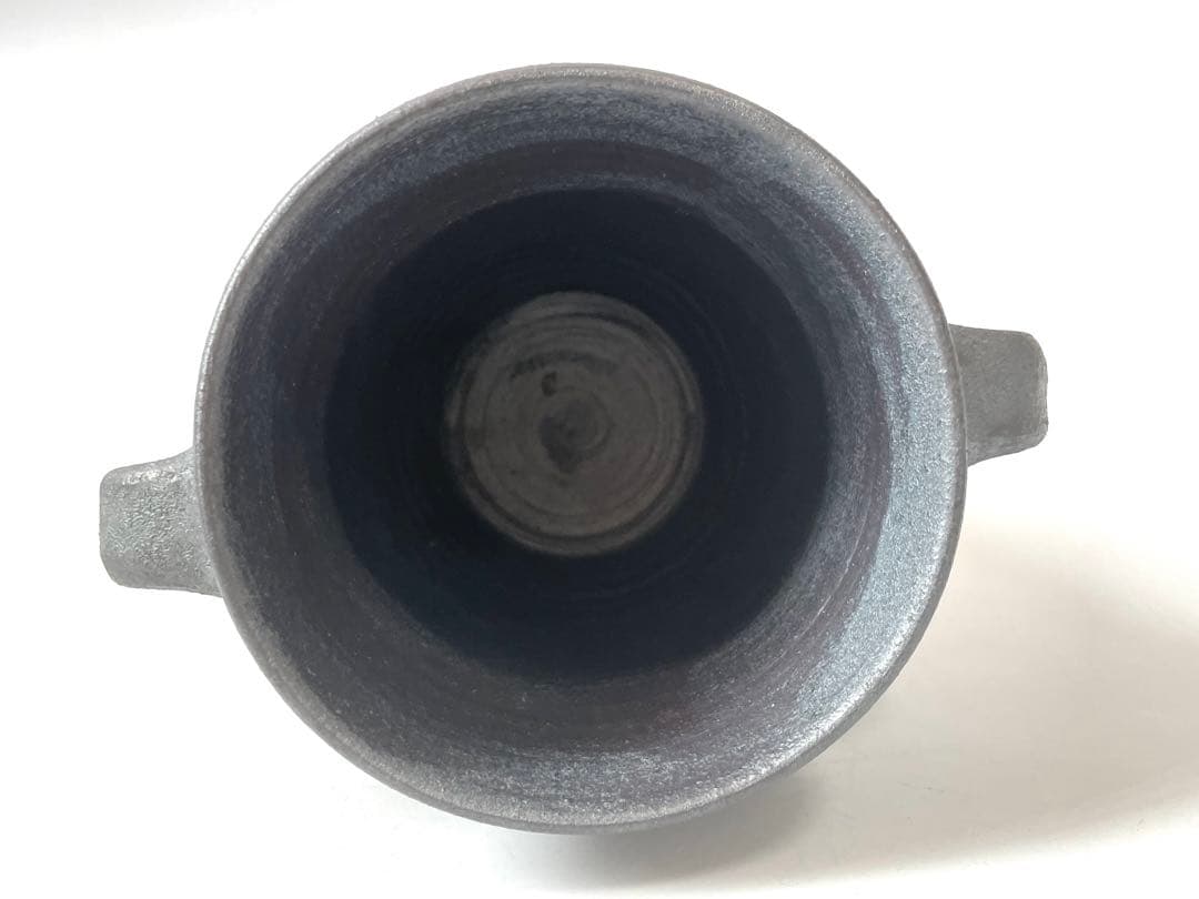 陶芸家　作家物　山本教行　鳥取　岩井窯　花器　花入　手付壺　民藝　民芸