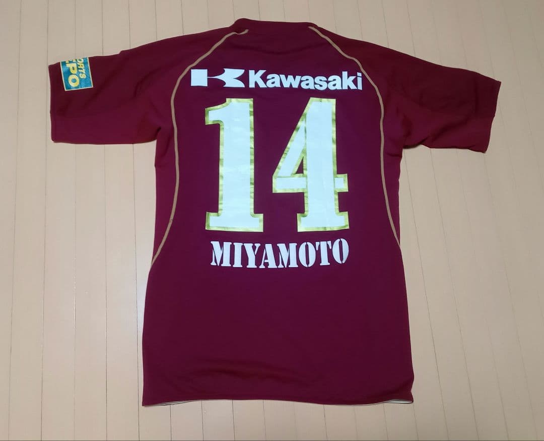 宮本恒靖選手実使用 asicsアシックス ヴィッセル神戸 ユニフォーム上下