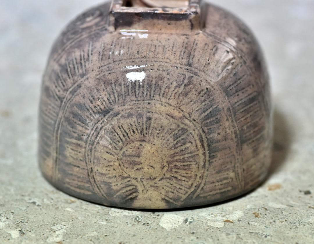 値下げ、萩焼俵茶碗　大野瑞峰造【極上品】お茶道具／共箱