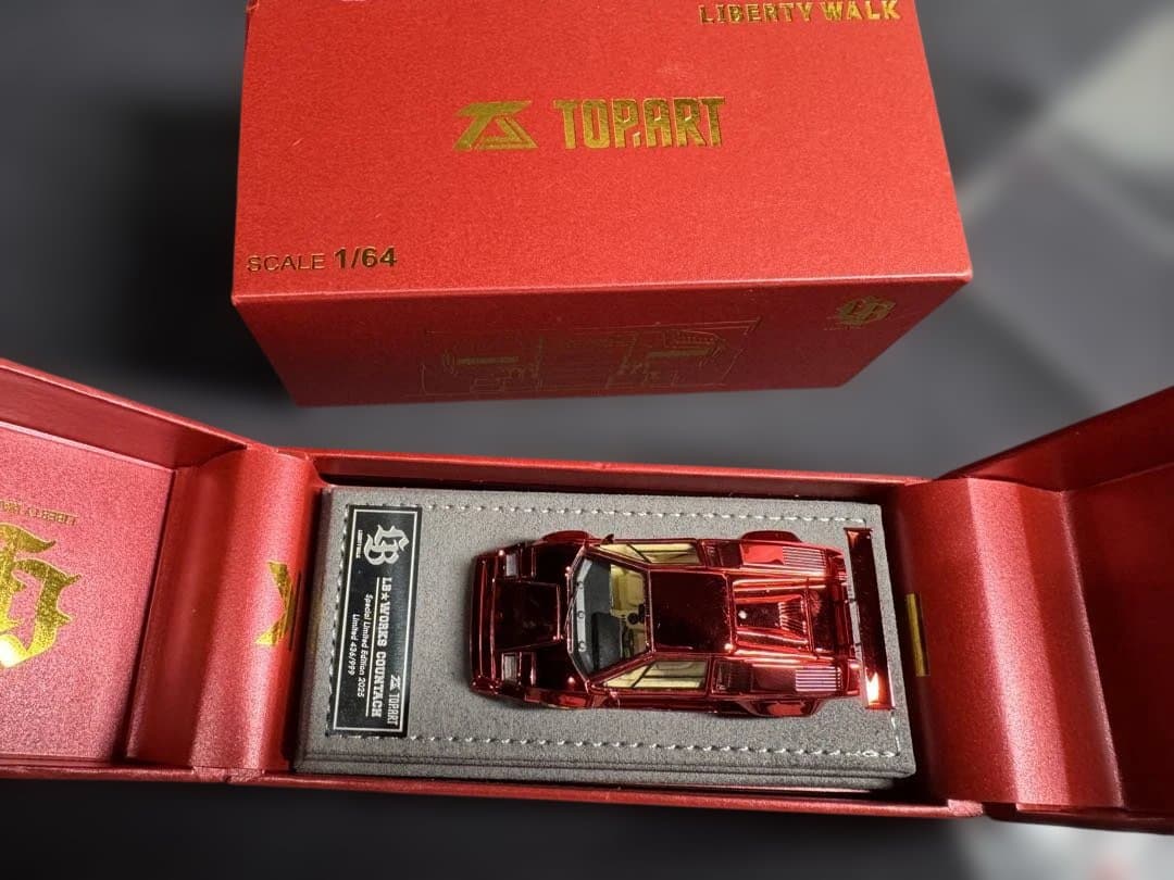 TOPART 1/64 LBWK chrome red 限定モデル436/999