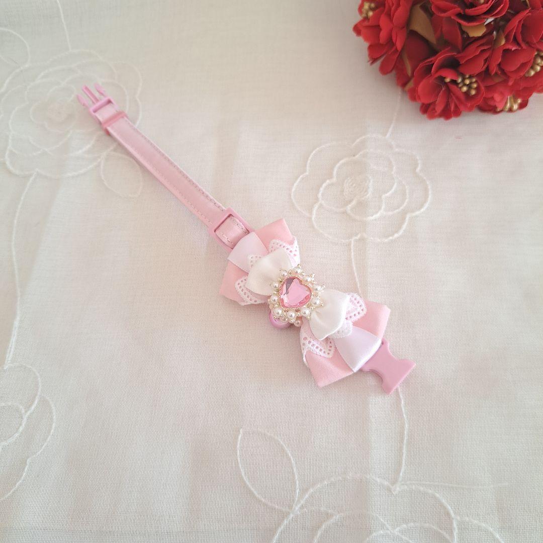 メルモママ、シングルリボン、バレンタインBOXわんちゃん猫ちゃん用首輪