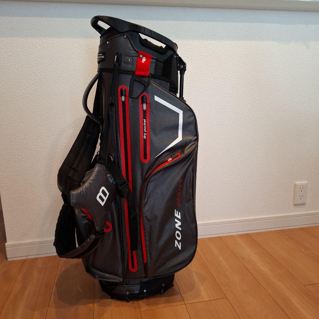 BENNINGTONZONE キャディバッグ 14分割グレー/レッド