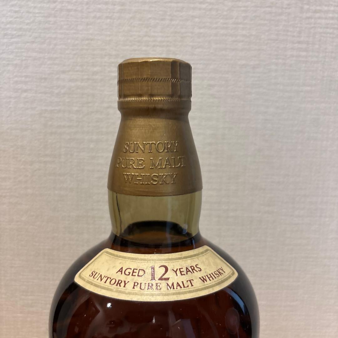 サントリーピュアモルトウイスキー　山崎12年　1000ml 向獅子　未開封