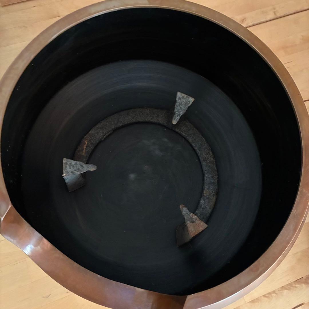 てつ 人間国宝 釜師 高橋敬典 亀甲地紋釜 茶釜 茶道具セット❣️