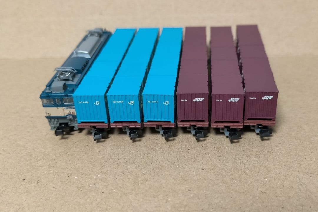 東京マルイ PROZ コンテナ車両 と プリモロコ EF64 まとめ　Zゲージ